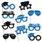 Big Dot of Happiness 2026 Blue Graduation Glasses - Paper Card Stock Party Photo Booth Props Kit - 10 Count